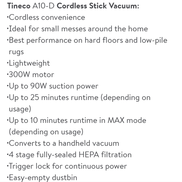 🆕 Tineco A10 Dash Cordless Vacuum - Picture 12 of 12